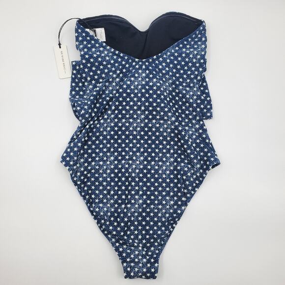 NWT We Wore What Capri distressed stars 1 piece - Picture 3 of 8